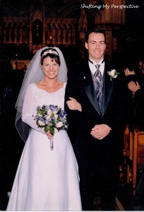 wedding with word overlay